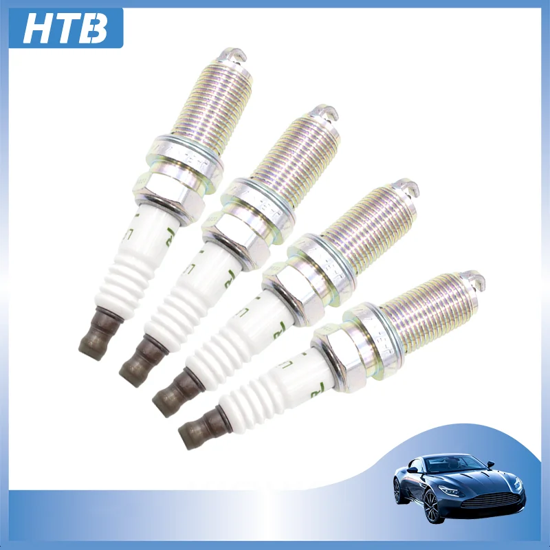 4pcs Spark Plugs 18841-11051 LFR5A-11 For Nissan Almera Teana X-Trail T30 Hyundai Kia Soremto 11-12 2.4/3.5L 1884111051 LFR5A11