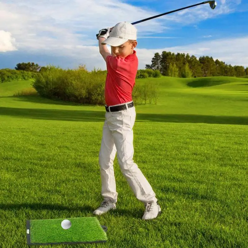 

Golf Training Mat Golf Training Hitting Turf Mat With No-Slip Rubber Base 18.8 X 11.8 Inch Striking Pad For Driving Range