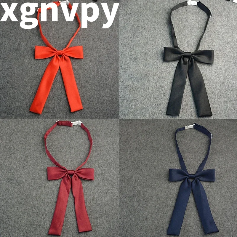 Xgnvpy Fliege lässige Fliege für Frauen Uniform Kragen mehrfarbige Schleife Knoten Erwachsenen Fliege Krawatte Kinder Bowties Hemd Hals tragen