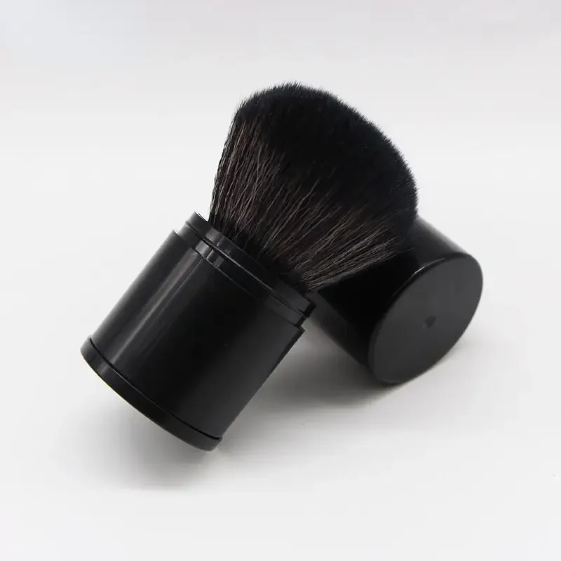 Pennelli per trucco Comodo pennello per trucco retrattile Un grande pennello per fard in polvere con coperchio Strumenti di bellezza