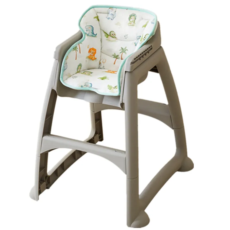وسادة مقعد كرسي مرتفع للأطفال من القطن الناعم قابلة للتنفس وقابلة للغسل ووسادة مقعد كرسي طعام للأطفال مع فتحات حزام الأمان #5
