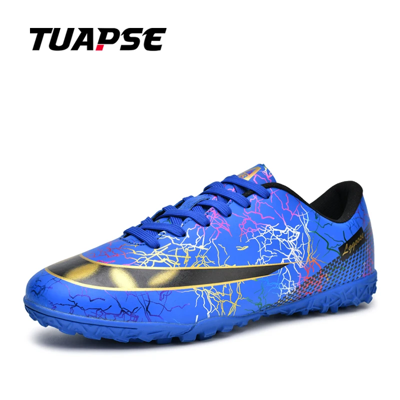 

TUAPSE Men Soccer Shoes Football Ultra-light Non-slip Long Spikes Outdoor Professional Cleats Grass Sports Shoes Match Sneakers