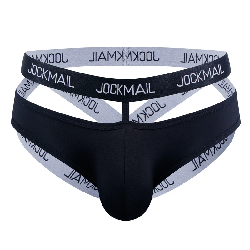 Men Jockstrap Harness Mens Bondage Gay Hombre Stage Nighclubwear Sexy Underwear Thong G String Penis Pouch Ice silk transparent