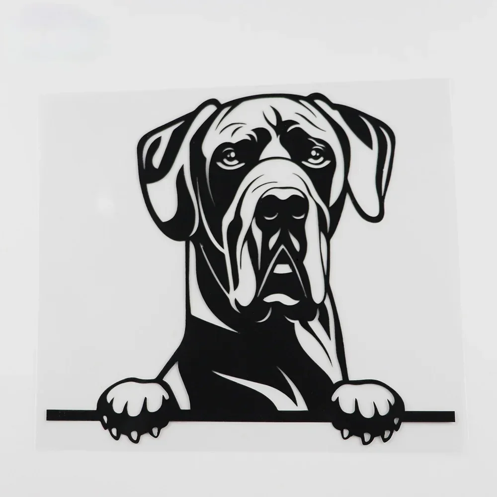 

Car Sticker Personality Funny Great Dane Dog Decal Peeking Dog Vinyl Decals Waterproof Sun Protection,18CM*16CM