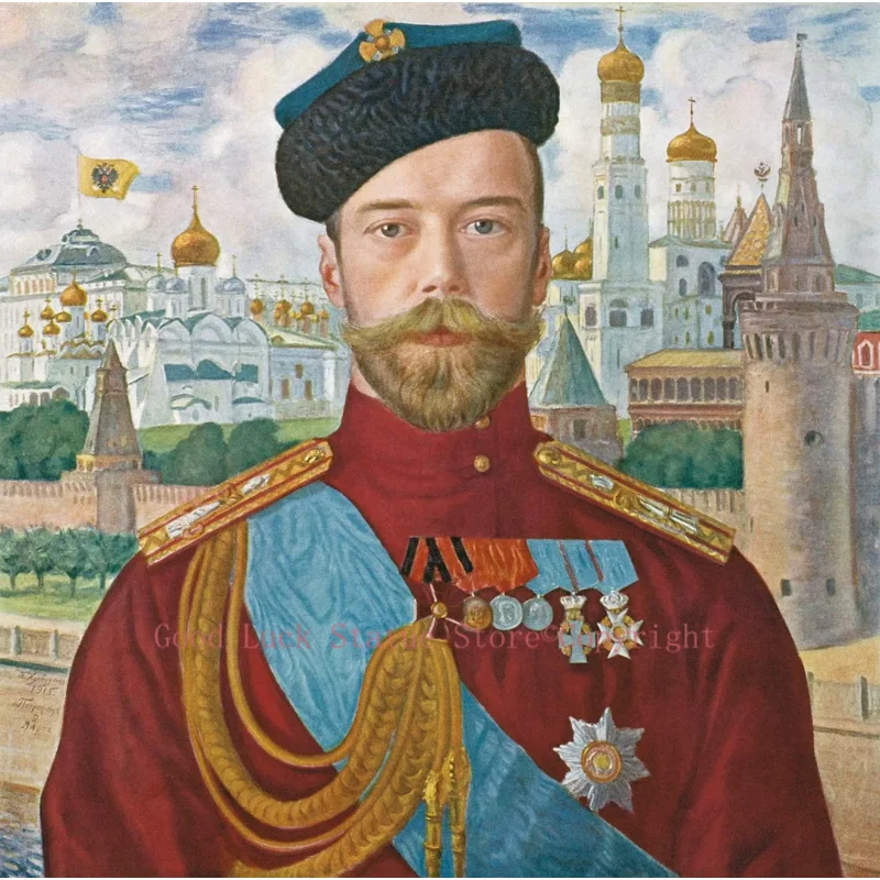 

good quality # TOP ART & Russian THE TSAR Nicholas II of Russia painting ON CANVAS PRINT oil painting on canvas-FREE SHIPPING