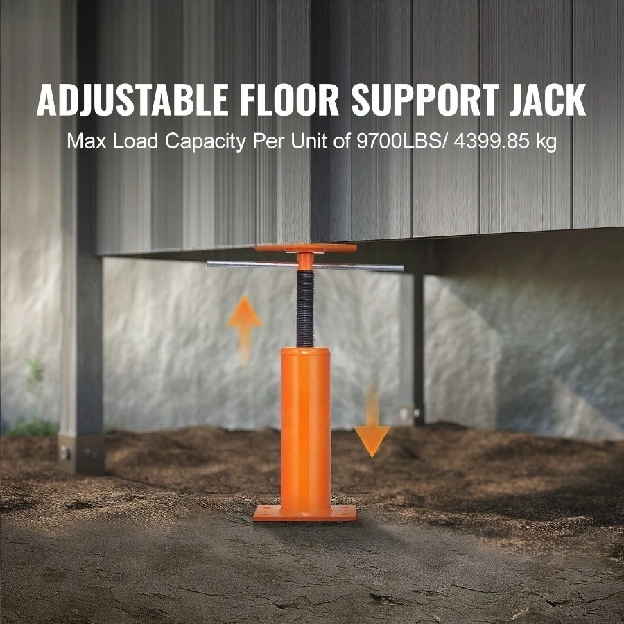 

House Floor Jack, 12"-16" Height Range, 9700 lbs Max Load Capacity, Adjustable Support Beam Basement Jack Post Pole for