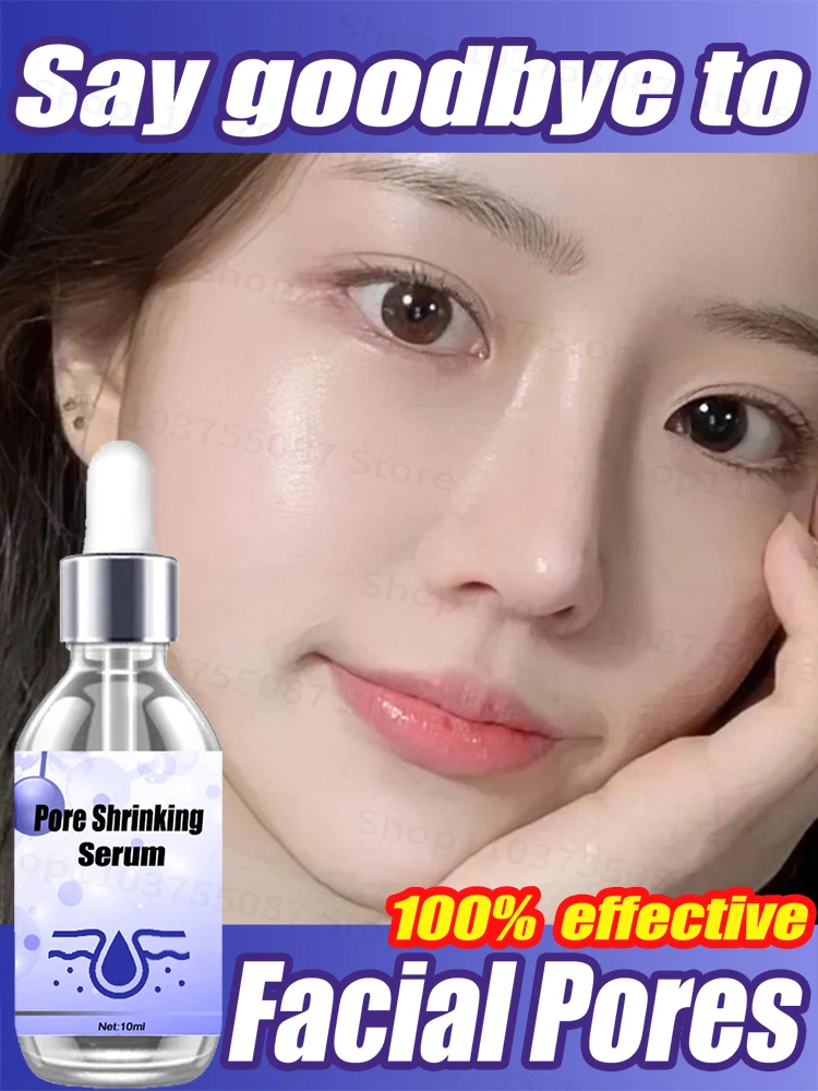 Pore Shrinking Serum Moisturizing Facial Essence for Relieving Dryness Oil Long-lasting Calming for Sensitive Skin Care