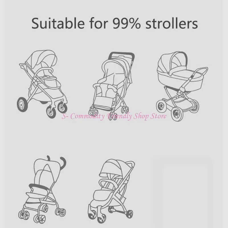 85AE خطاف لعربة الأطفال لأكياس التعليق منظم حقيبة الحفاضات 360 خطاف دوار للكرسي المتحرك ملحقات مريحة #4