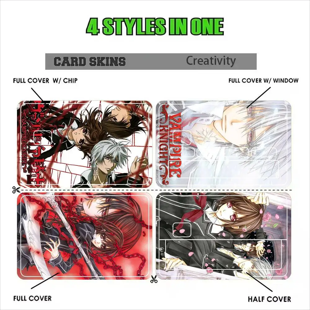 Vampire Knight Manga Sticker Film Tape Skin for Credit Card Debit Card Waterproof Stickers