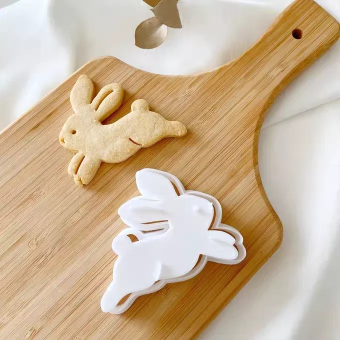 Cute Cartoon Rabbit Cookie Mold Creative DIY Animal Butter Cookie Easter Bunny Fondant Frosting Biscuit Cutter Baking Cake Tools