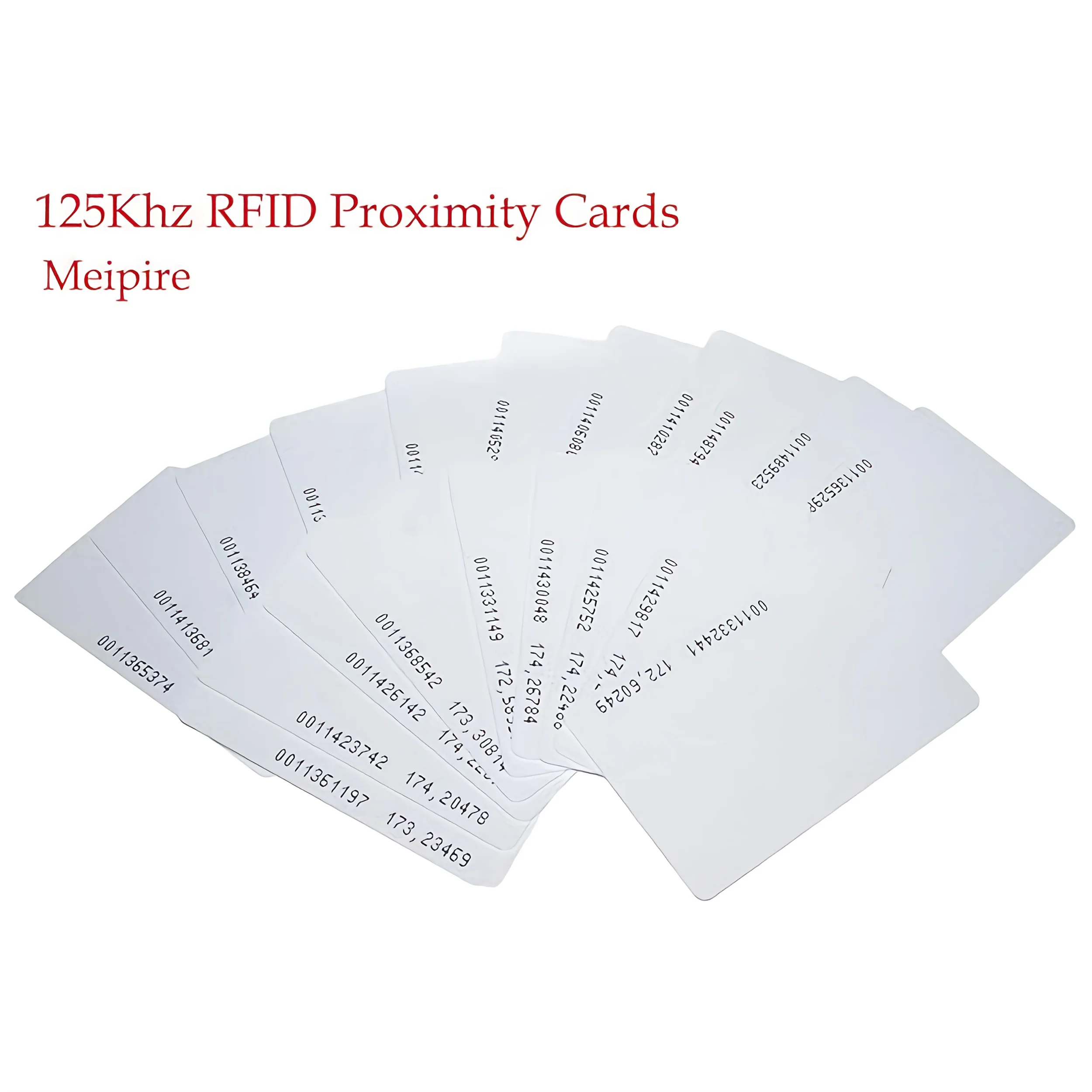 

100 PCS 125KHz RFID Proximity ID Cards Token Tag Key Card for Entry Access Control System for Electronic Door Cabinet Lock