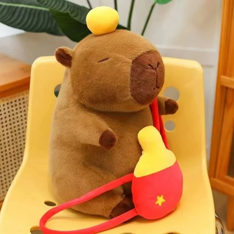 25cm Capybara Plush Simulation Capibara Anime Fluffty Toy Cute Doll Stuffed Animals Soft Doll Plush Christmas Birthday Kids Gift