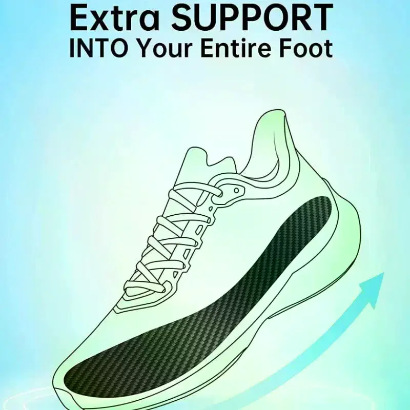 Carbon Fiber Insole For Men Running Sports Foot Insert Breathable Shoes Pads Female Sport Shoe-pad Orthotic Shoe Sneaker Insoles