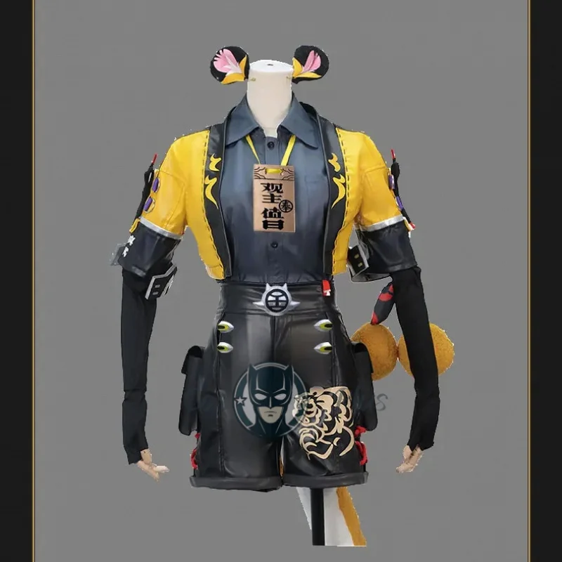 لعبة جديدة Zenless Zone Zero Ju Fufu أزياء تنكرية بدلة موحدة حلوة مع ذيل ملابس نسائية لحفلات الهالوين أنيمي