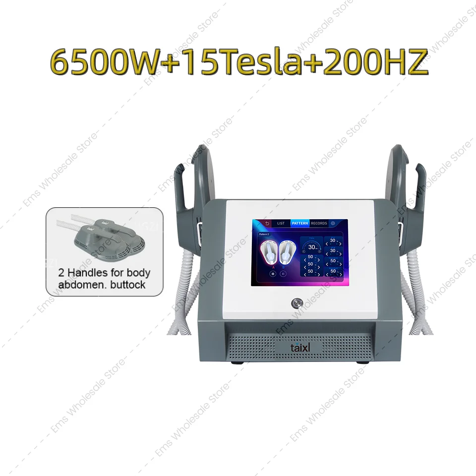 

EMS/taixl Neo Tesla RF Machine Профессиональный стимулятор тела 6500 Вт Стимулятор мышц для похудения Портативный