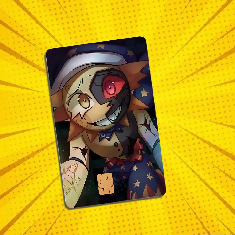 Freddy Sundrop FNAF Bonnie High Quality Anime Laser PVC Sticker Film Skin Cover For Metro Debit Credit Card  Access Card