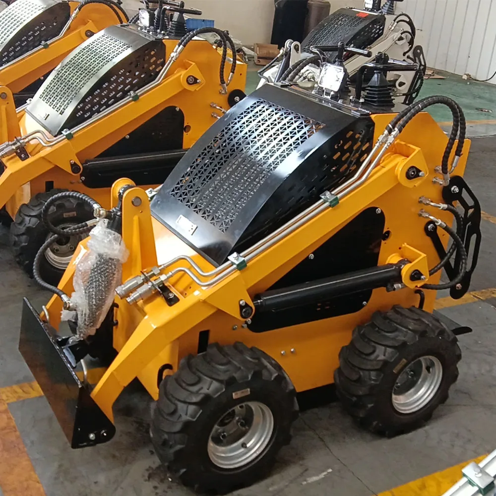 

Fast Delivery High Efficiency Mini Skid Steer Loader CE EURO 5 EPA Engine Diesel Yellow Skid Steer Loaders