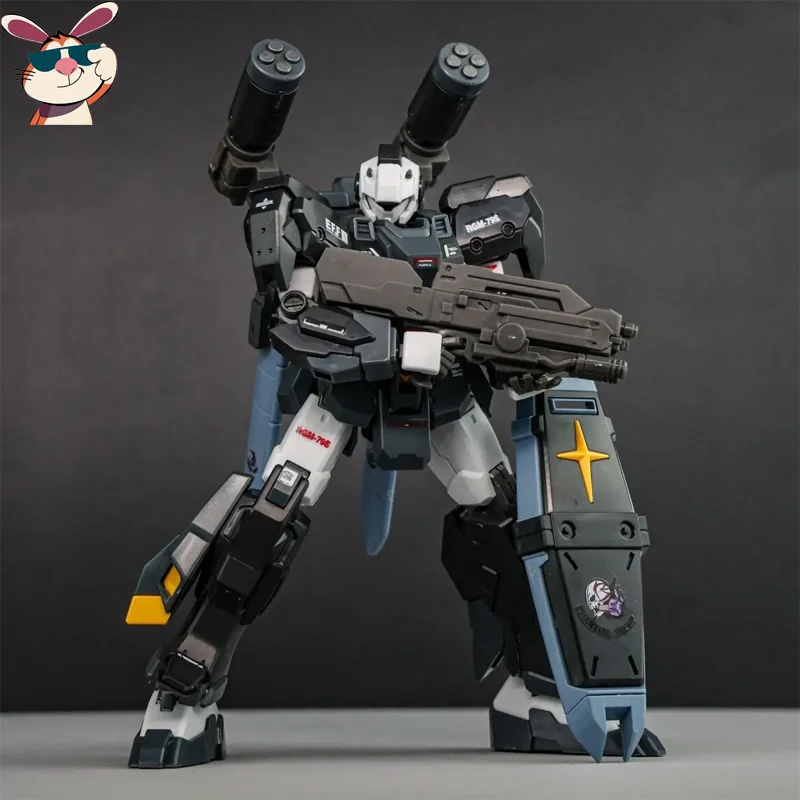 G-Line HG 1/144 Black Mech Assembly Model Kit Action Figures Desktop Decoration Doll Boy's Puzzle Toy Gift Collectible