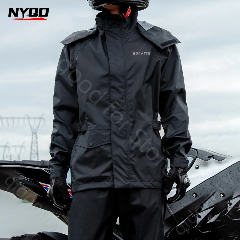 

Motorcycle Raincoat Rain Pants Suit Knight Waterproof Rainstorm Proof Thickened Electric Vehicle Takeaway Split Raincoat