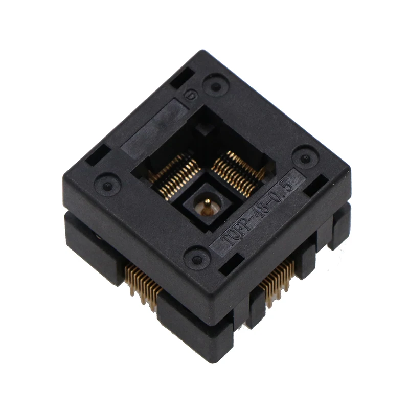 

QFP48 IC socket with grounding structure aging test socket programmer adapter socket 0.5mm spacing chip body size 7 × 7mm