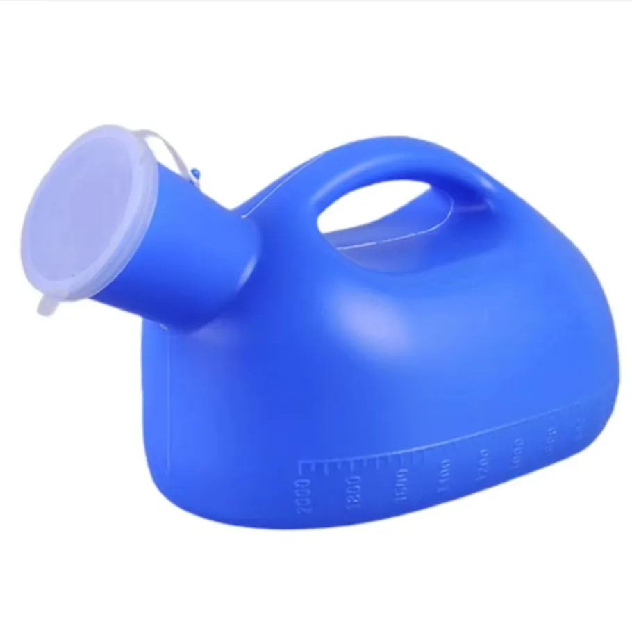 Portable Urinal Bottle 2000ml Spill Proof Urine Jar Plastic Urinal For Men Elderly Large Capacity Car Travel Portable Urinal 1x