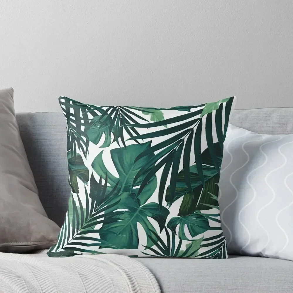 

Tropical Jungle Leaves Pattern #1 #tropical #decor #art Throw Pillow Pillow Cases Decorative autumn decoration pillow
