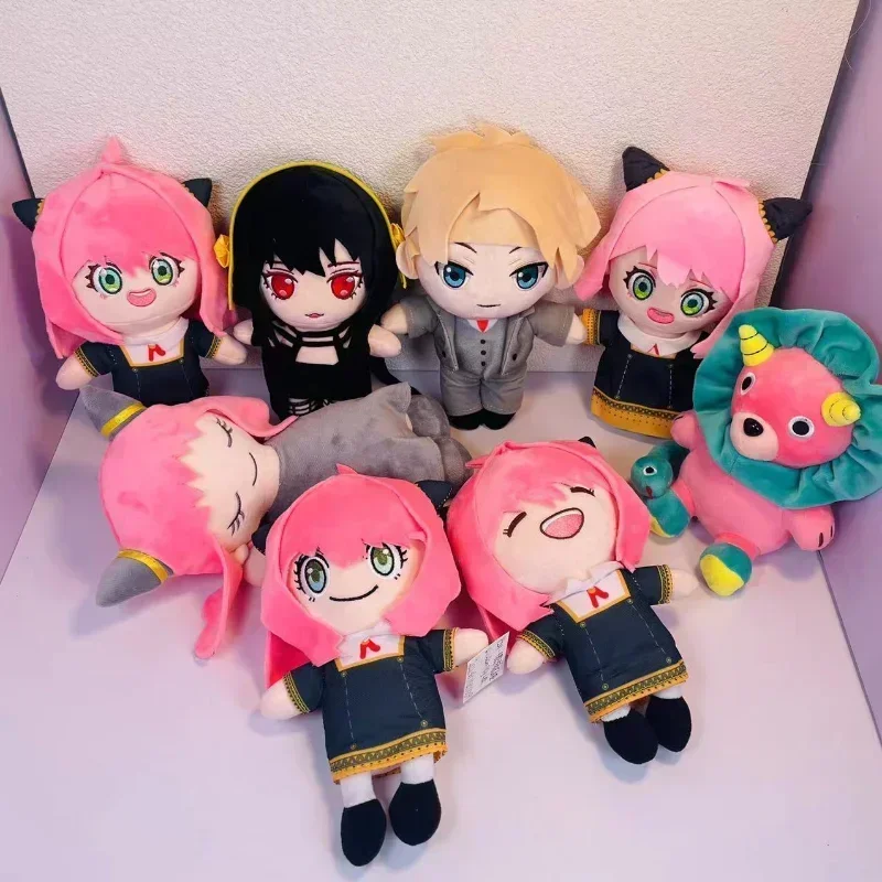 SPY×FAMILY Anime Figure Anya Yor Loid Forger Plush Toy Kawaii Cartoon Stuffed Animal Cosplay Pillow Room Decoration Gift view 2