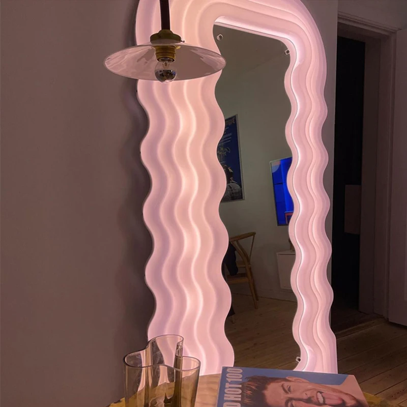 Luxurious Italian style Light makeup mirror with lamp wall mirrors art floor mirrors full body Decorative Mirrors Home Decor