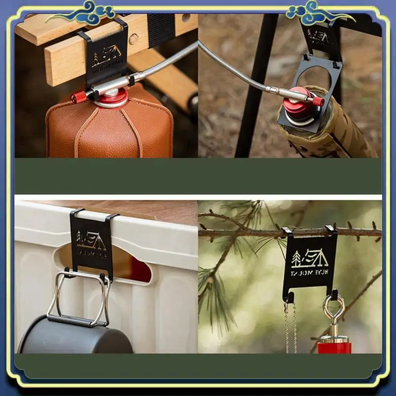 Flat Burner Extension Holder Camping Gas Tank Hanger Gas Tank Hooks For Camping Table Eco-Friendly