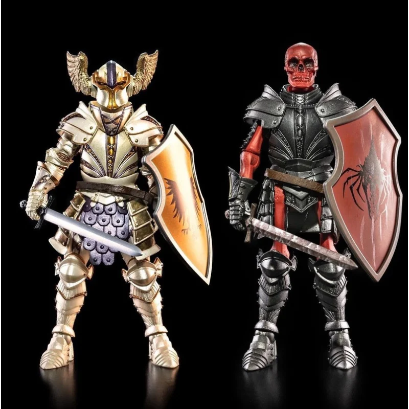 En Stock quatre cavaliers légions mythiques All-Sta Wave 6 série hache crâne rouge lait blanc chevalier articulé figurine modèle jouets