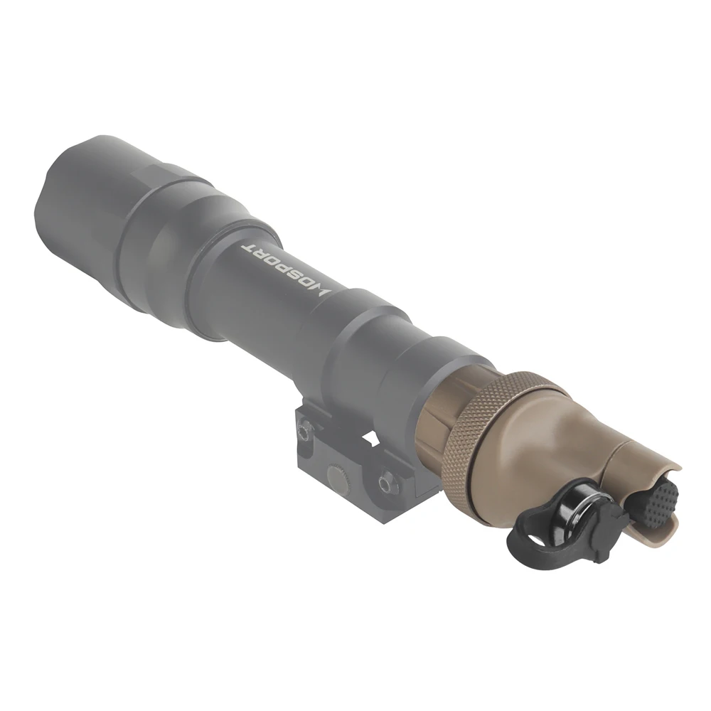 Tactical Flashlight Dual-Function Tail Cap M300 M600 PLHV2 Flashlight Cover Pressure Switch For Airsoft Surefir Hunting Light