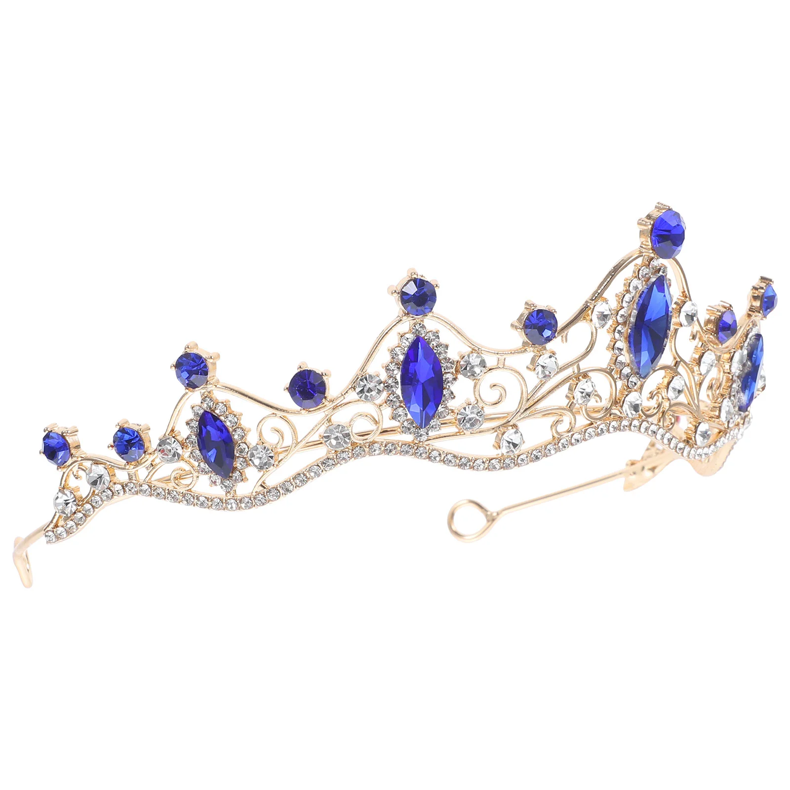 Baroque Crown Wedding Headband Crowns Tiaras Rhinestones Bridal Headdress for Women Party