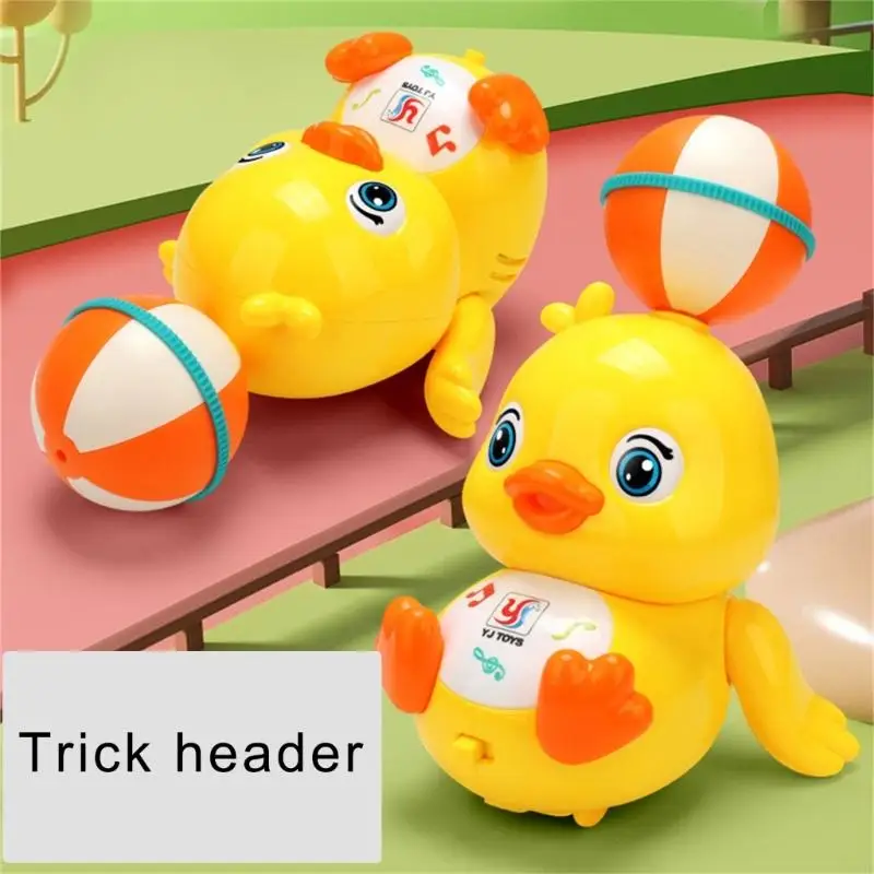 N1HB Light Up Miniatur Duck Schöne Stuntspielzeug klassische Entenfigur für Weihnachten und Neujahr Musikspielzeug