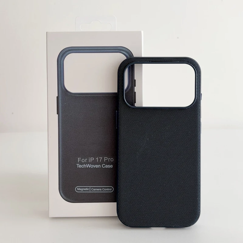 Picture 3: Magnetic Original For Magsafe Technology Woven Boxed Case For iPhone 17pro max 16 17Pro 17 Matte Wireless Shockproof Cover