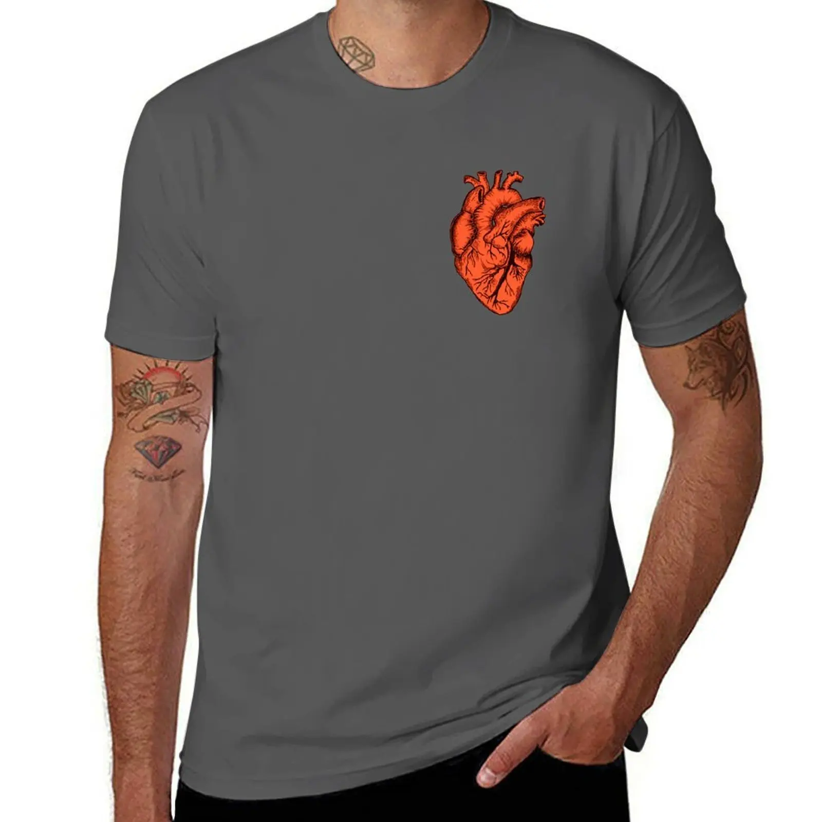 

Anatomical Heart (red) T-Shirt Plus Size Lightweight Top