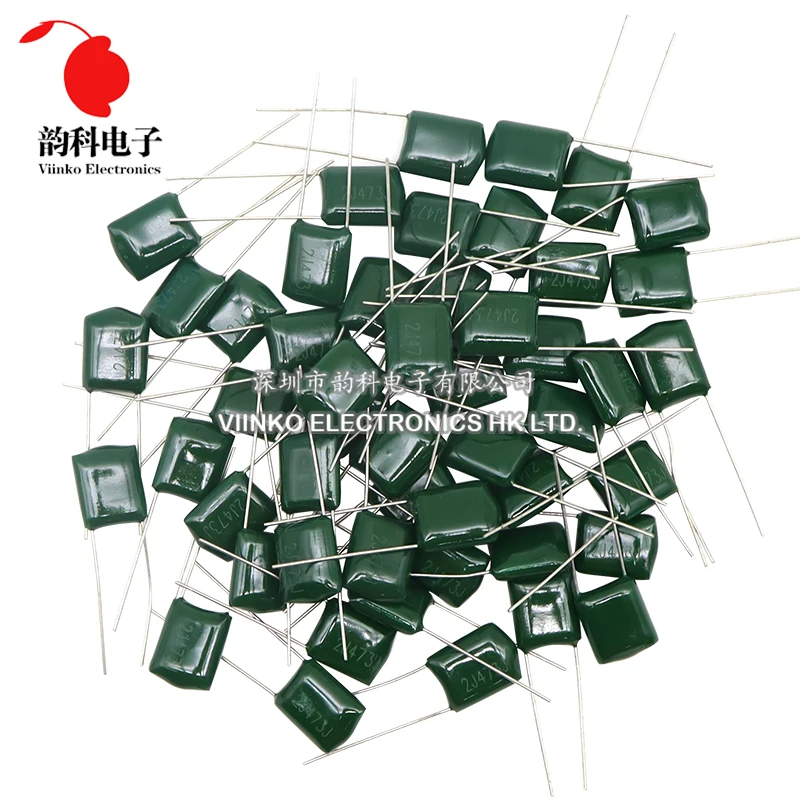 50pcs Polyester film capacitor 630V 1nF 1.5nF 10nF 22nF 33nF 47nF 2J102J 2J152J 2J222J 2J472J 2J682J 2J103J 2J223J 2J333J 2J473J