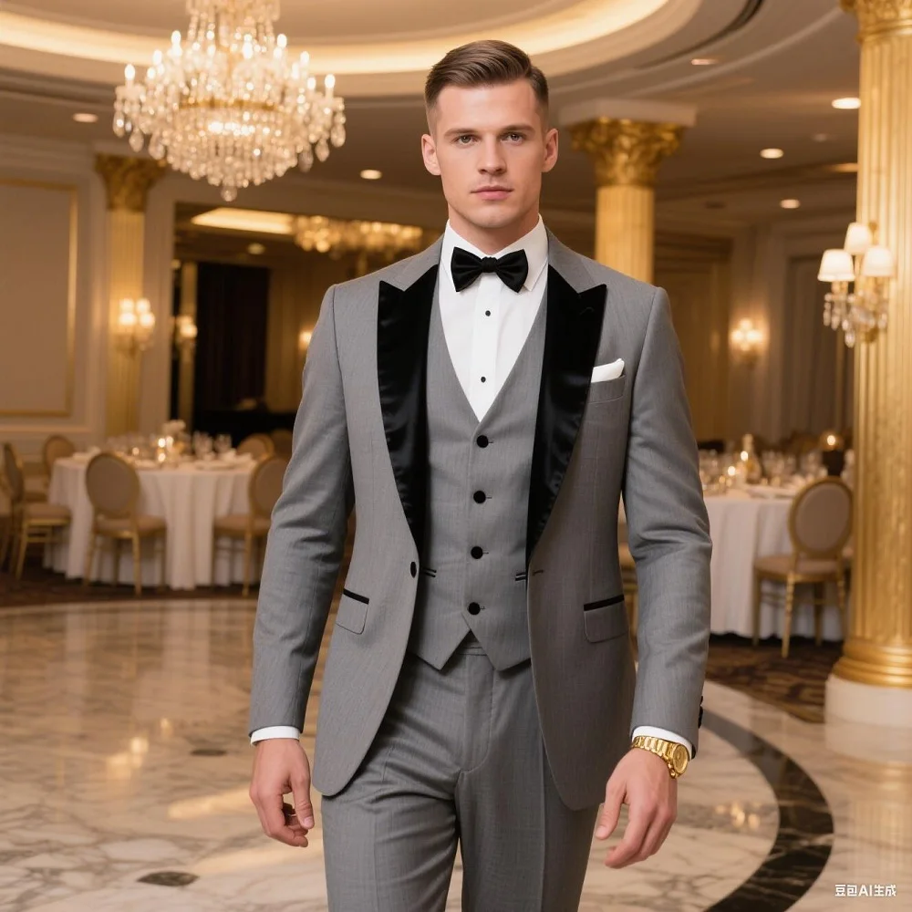 

Luxo Dos Homens Vermelho Slim Fit из 3 предметов Terno Com Pico Lapela E Comprimento Regular Jaqueta Calças E Colete Rou