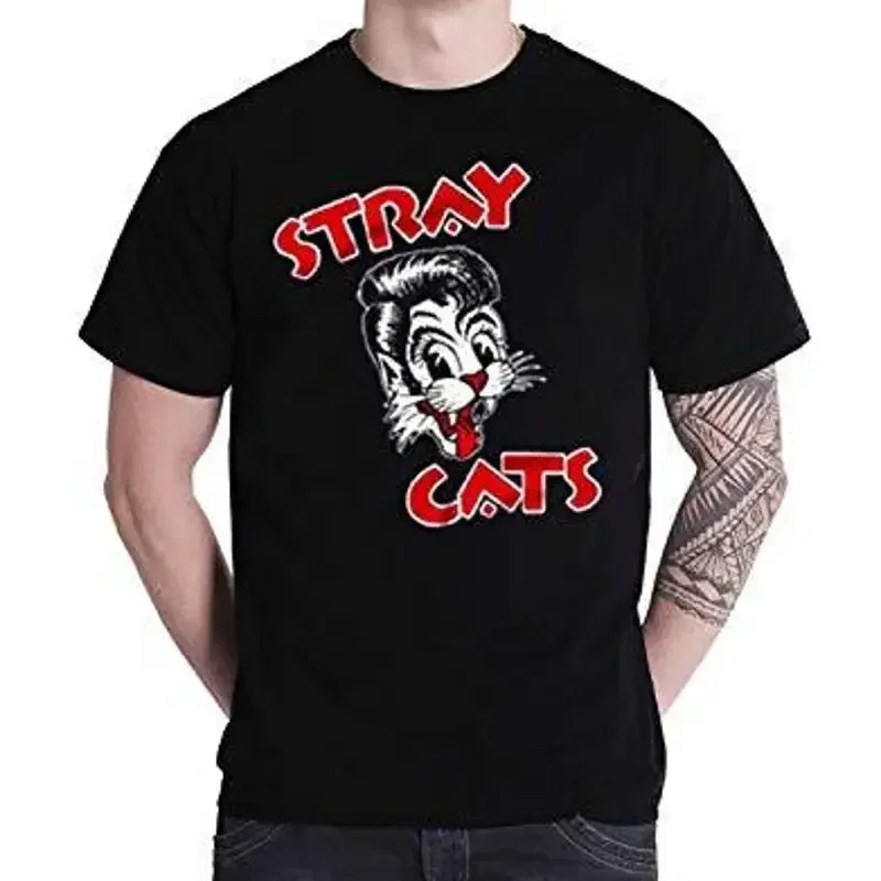 Stray Cats Cat Logo Clothing Size M New T Shirt 30 D66Z