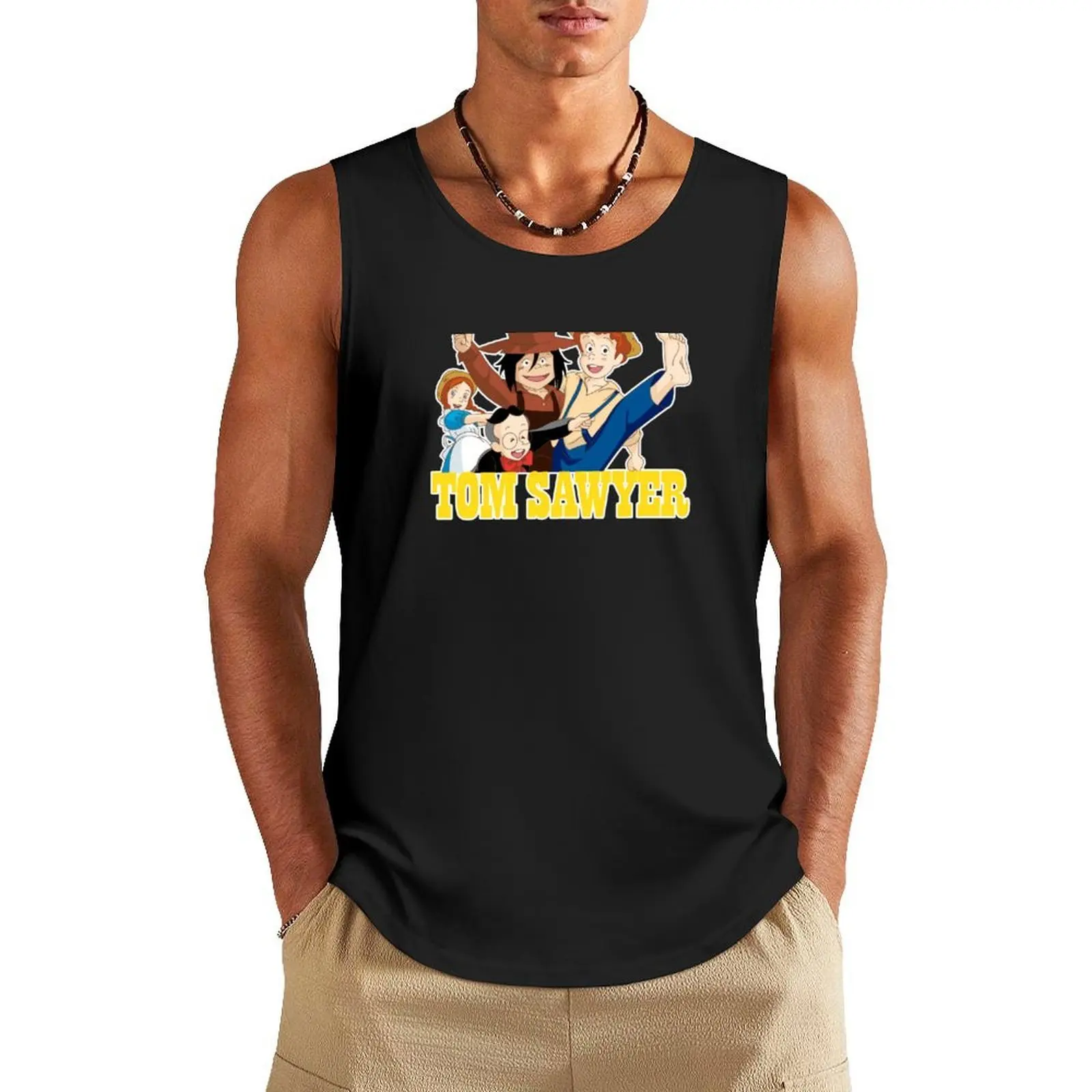 

Tom Sawyer, Favorite Book Tank Top Gym t-shirt man Gym man sleeveless vests