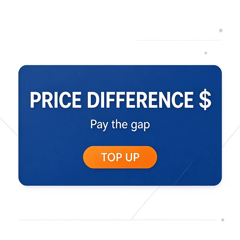 Price Difference & Shipping Fee Supplement / Extra Payment for Order Balance or Additional Freight Cost lease