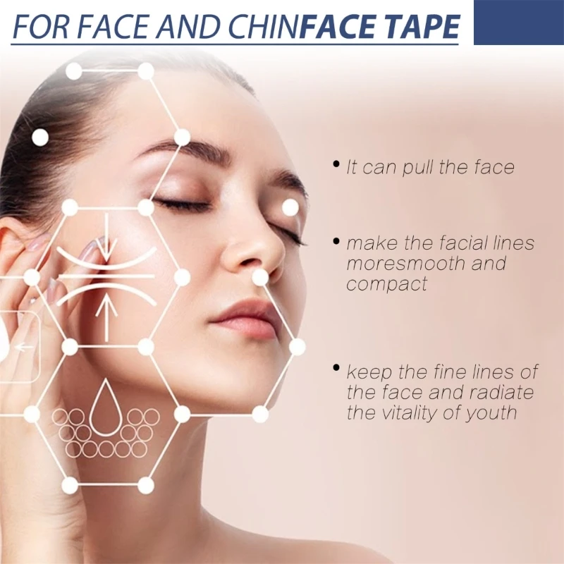 60pcs Face Lift Tape,Face Lifting Tape Invisible Makeup Tape Face Lift Neck Tape Drop Shipping