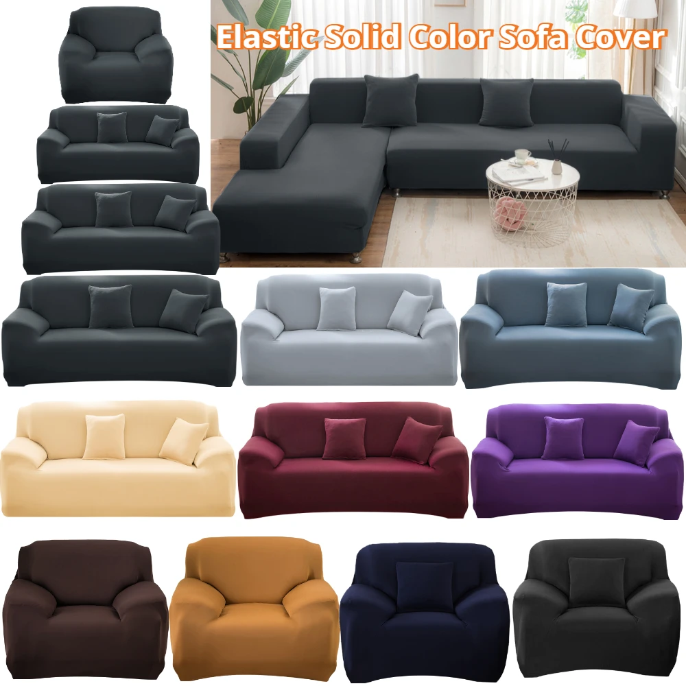 1/2/3/4 Seater Silk Cool Sofa Cover for Living Room L Shap Coner Couh Cover Spandex Extenble Furniture Protector From Cat Dog