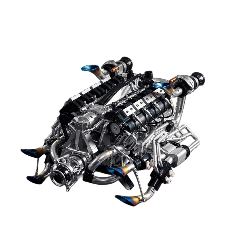 MOC المكبس التقني 8-اسطوانة المحرك 2773 قطعة اللبنات الكهربائية محاكاة لعبة مجسمة تجميع مجموعة للأطفال Aldult #1