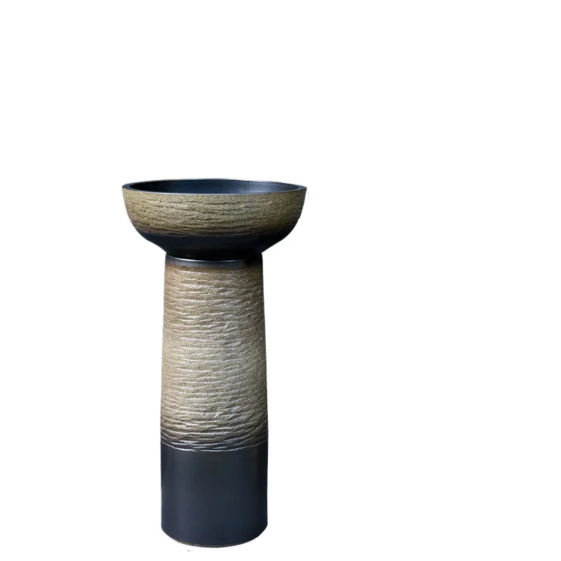 

Column basin integrated floor-to-ceiling outdoor wash basin courtyard villa garden balcony wash basin Column