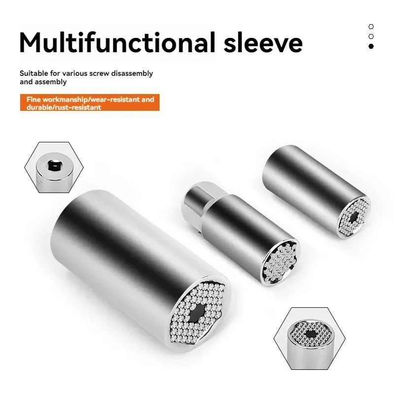 Universal Torque 7-19mm Head Wrench Power Drill Ratchet Bushing Spanner Key Magic Multi Hand Tools Socket Set Sleeve Hand Tool