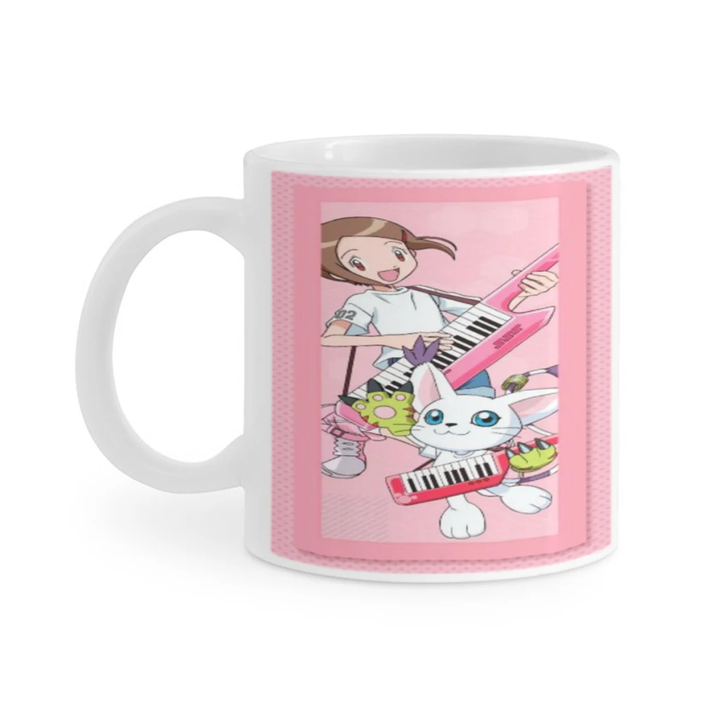 

Digimon Ceramics Coffee Mug Cute Gamer Birthday Gift Back To School Mug