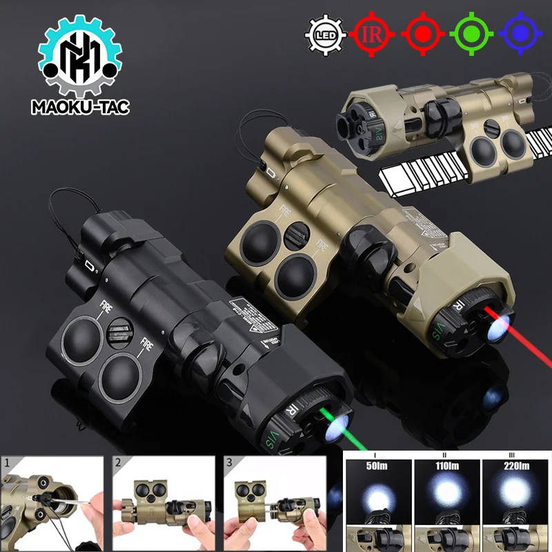 

WADSN Metal MAWL-C1 Airsoft Laser Pointer Red Dot Blue Green IR Laser Indicator MAWL C1 AR15 Rifle Infrared Weapon Light Sight