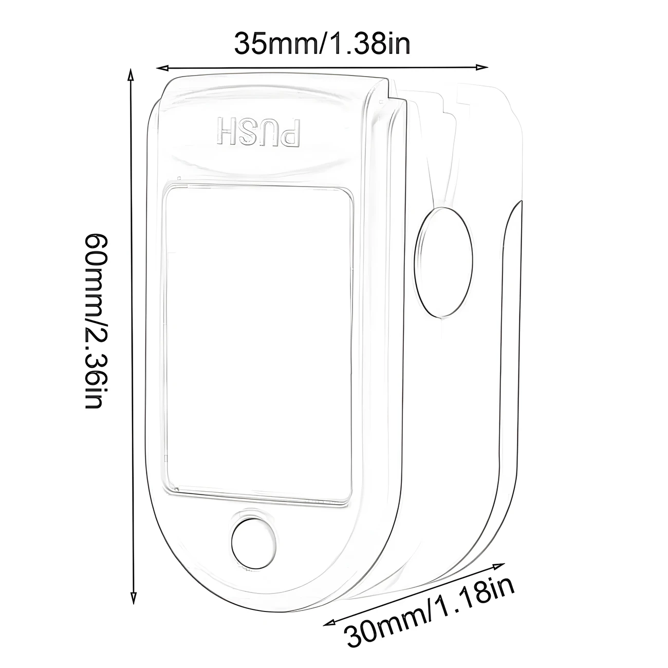 Fingertip Pulse Oximeter Mini SpO2 Monitor Oxygen Saturation Monitor Pulse Rate Measuring Gauge Device 5s Rapid Reading OLED