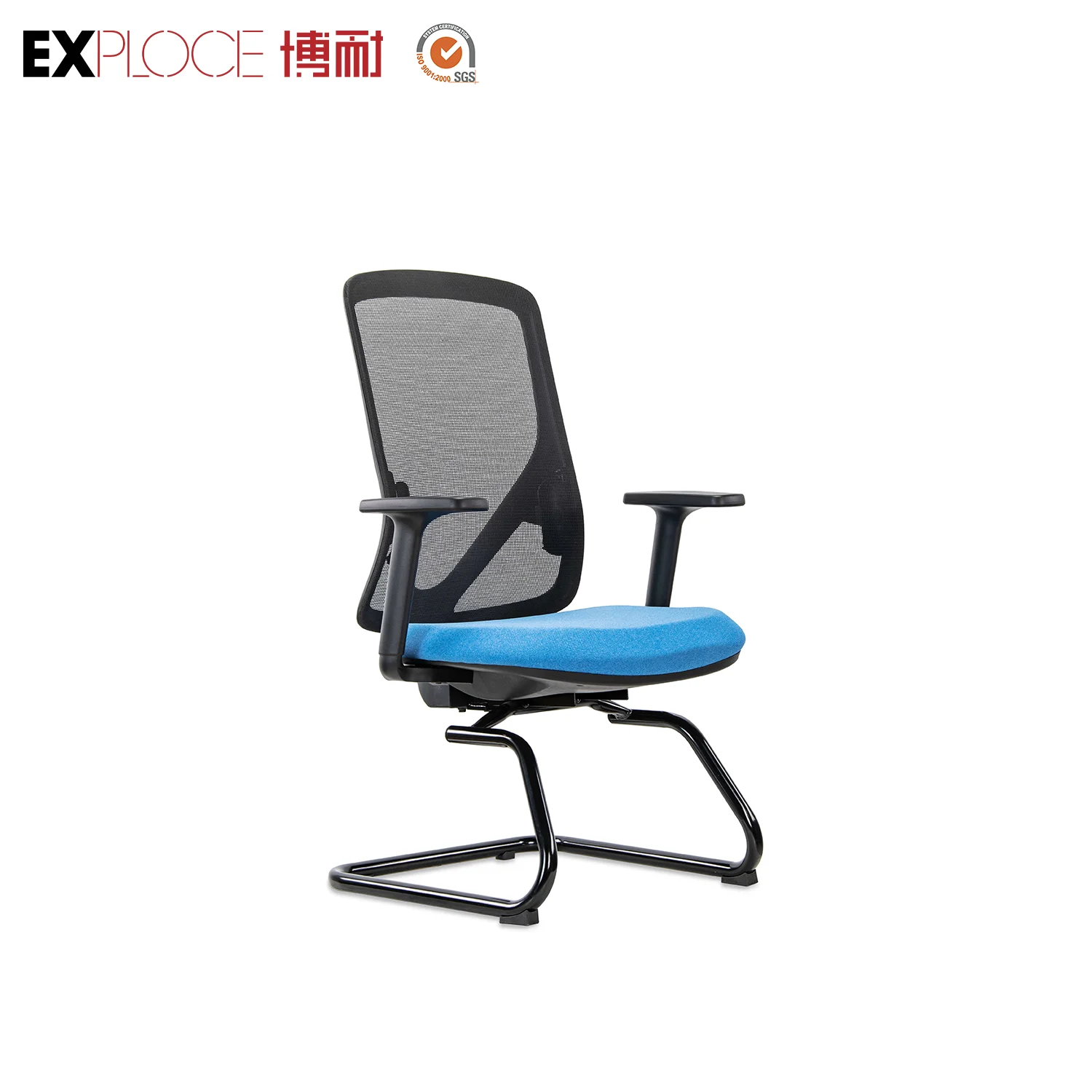 black cheap executive office chair second hand fixed visitor  office chairs wholesale training chair