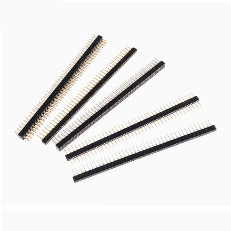 

2PCS 2.00MM Round Hole Pin Header Female/Male 1* 40Pin 2*40 Single Double Row Gold-plated/Tinned Round Pin Header